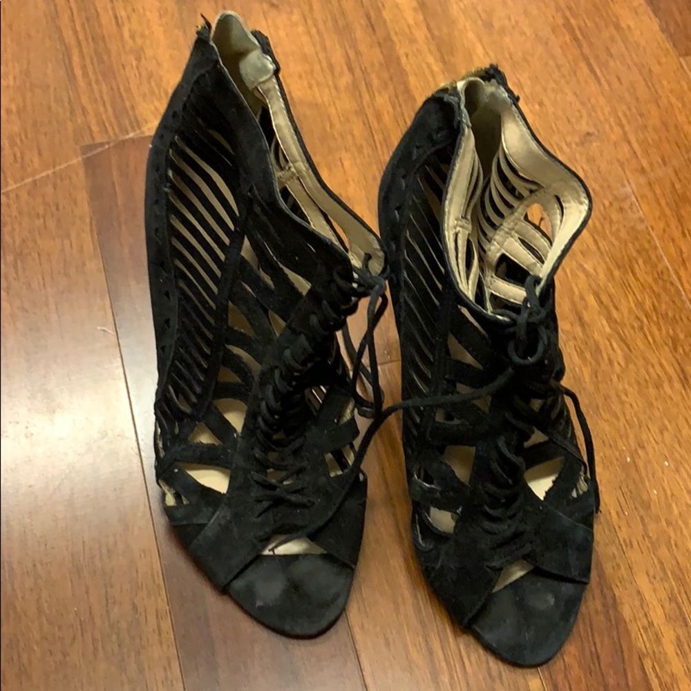 Nine West lace up booties